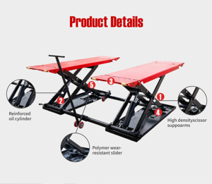 Dijual gunting pengangkat tengah portabel gunting kendaraan bergerak pengangkat mobil - Product Image 2