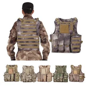 Gilet de Camouflage pour entraînement, armure verte, opération lisse, bandolier multicam, porte-plaque tactique, gilet de chasse