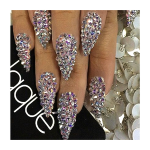 Offre Spéciale – Ongles Longs Ballerina Coffin Diamantés – Ongles Press-on de Luxe – Boîte Personnalisée – Ongles Artificiels Personnalisables pour Noël - Product Image 4