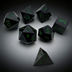 Wholesale Custom Hand Painted Resin DND <b>Dice</b> Set 7Pcs Polyhedral RPG <b>Dice</b> for Dungeons & Dragons Tabletop Games - Product Image 5