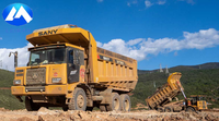 Camion benne minier de grande capacité de haute qualité avec moteur, pompe, boîte de vitesses et engrenages en fonte pour machines de terrassement minières