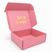 Boîte d'emballage en carton ondulé à trois couches imprimée en couleur pour jouets de bébé et ensembles de sous-vêtements pour enfants, emballage écologique