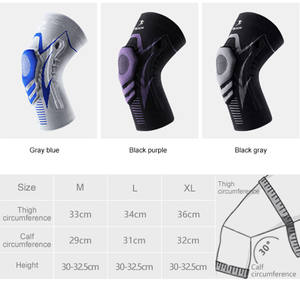 Penyangga Lutut Kompresi Penjualan Terlaris untuk Olahraga Basket & Sepak Bola, Pelindung Lutut untuk Bersepeda, Penopang Lutut Terbaik - Product Image 6