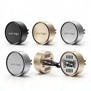 Diffuseur d'air rond en métal pour grille d'aération de voiture avec évaporation naturelle, parfum longue durée, élimination des odeurs et fonctionnement sans électricité - Product Image 3