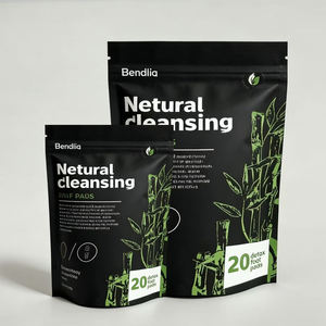 Sacs d'emballage en plastique imprimés personnalisés, pochette en plastique noir, pochette en aluminium, pochette à fermeture éclair debout, emballage cosmétique - Product Image 1