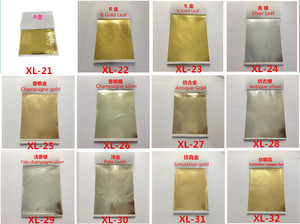Vente chaude 9cm Taiwan Feuille D'or Papier Immitation Rose Argent Feuilles De Métal pour Meubles Art Artisanat Décoration - Product Image 2