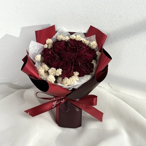 Bouquet de mini roses séchées éternelles pour mariage, Noël, Saint-Valentin, de haute qualité, écologique, romantique, bricolage artisanal - Product Image 2