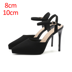 Chaussures à talons hauts classiques pour femmes, à bride unique, en cuir verni, style coréen, élégantes, pour le quotidien - Product Image 1