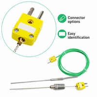 Thermocouple de type K WRNK-191, sonde Inconel 600 avec câble PTFE vert, capteur haute température OEM IP65