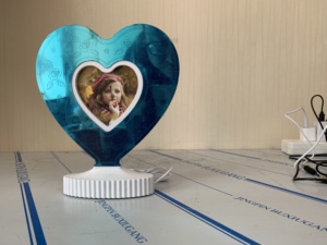 Ma thuật Gương 3D <span class=keywords><strong>Led</strong></span> khung ảnh không thấm nước & cho ABS + Glass Round Shape USB-Powered đèn cạnh giường ngủ - Product Image 5