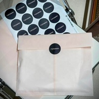 Sac en papier rose étanche à l'humidité avec logo personnalisé sérigraphie emballage intérieur environnemental vêtements chaussettes