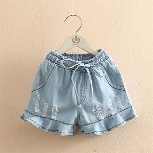 Fabricante de Ropa en China, Suministra los Productos Más Vendidos, Nuevo Modelo de Pantalones Cortos de Mezclilla para Niñas - Product Image 2