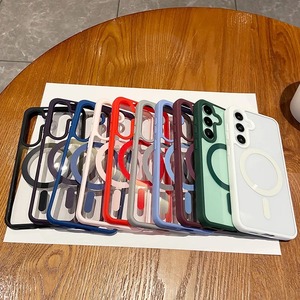 Funda Magnética <span class=keywords><strong>de</strong></span> Lujo para Teléfono Móvil <span class=keywords><strong>de</strong></span> TPU+PC con Diseño Transparente Esmerilado, Apta para <span class=keywords><strong>Samsung</strong></span> - Product Image 2