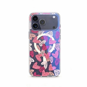 Funda Magnética Transparente para Teléfono Móvil con Diseño de Corazón y Rosas, para iPhone 13 <span class=keywords><strong>14</strong></span> 15 16 17 <span class=keywords><strong>Pro</strong></span> <span class=keywords><strong>Max</strong></span> 17 Plus - Product Image 1