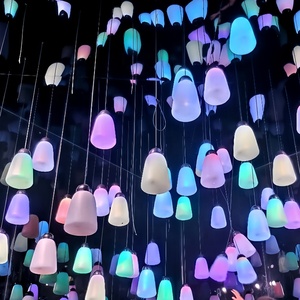 Led rừng thở ánh sáng ngoài trời chuỗi treo đèn lồng cho Giáng sinh bên sân hành lang cảnh đêm trang trí ánh sáng - Product Image 5
