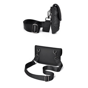 Bolso <span class=keywords><strong>Bandolera</strong></span> Mini Impermeable de Moda para <span class=keywords><strong>Hombre</strong></span>, de Cuero PU con Diseño de Rombo, Bolso Mensajero Pequeño con Correa - Product Image 6