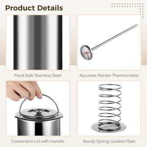 Presse à viande tarte à la viande faisant la machine de presse presse à viande en acier inoxydable cuiseur à jambon pour la <span class=keywords><strong>cuisson</strong></span> des steaks pour faire <span class=keywords><strong>maison</strong></span> saine - Product Image 3