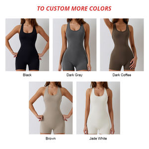 Combinaisons, combishort Et grenouillères extensibles Et élégants, combinaison de sport Et d'entraînement pour femmes, combinaison d'entraînement de Fitness - Product Image 2