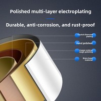 Robinet de lavabo intelligent entièrement automatique à capteur infrarouge, en alliage de cuivre, eau froide/chaude, luxe moderne et minimaliste