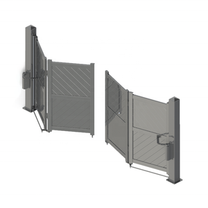 Porte principale de conception en aluminium solide en métal industriel facile à assembler Porte pliante bi pour la maison - Product Image 1