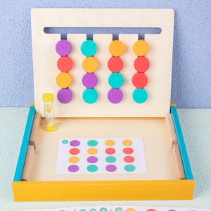HOYE CRAFT – jeu de <span class=keywords><strong>marche</strong></span> logique quatre couleurs pour enfants, jeu de Table de correspondance des couleurs, entraînement à la pensée logique - Product Image 4