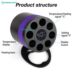 Chauffe-résine <span class=keywords><strong>composite</strong></span> dentaire professionnel - Harbor Dent HYG-JR13 Électrique avec affichage LED, anneau en silicone sûr, certifié CCC pour dentistes - Product Image 2