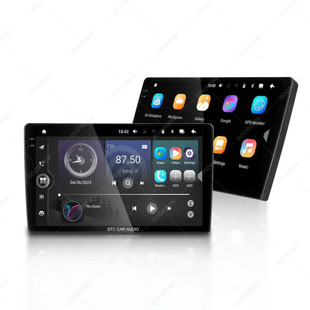 9/10 Polegada 1 Din MP5 Multimídia Áudio Carplay Touch Screen Único Din Car Player