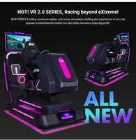 Simulador de Carreras de Autos VR de Gran Venta Máquina de Juego de Conducción F1 de Alta Velocidad Plataforma de Movimiento 360 para Parque de Atracciones
