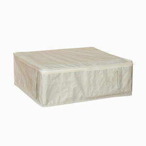 Sac de rangement imperméable en coton pour couette, rectangulaire, gris, pour sous le lit, utilisation en chambre à coucher 887 - Product Image 1