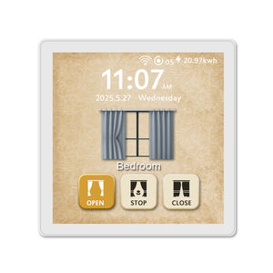 Haute qualité Tuya domotique intelligente 1/2/3/4 Gang interrupteur de rideau plein écran <span class=keywords><strong>changement</strong></span> interrupteur nom et icône Smart Life Zigbee - Product Image 3