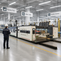 Nouvelle machine de découpe rotative grande taille pour carton ondulé, entièrement automatique et haute vitesse, pour l'impression et le rainurage industriel