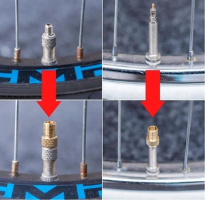 Adaptateurs de valve de vélo, lot de 10, DV et SV vers AV, Dunlop et valve française vers adaptateurs de bouchon de vélo de voiture, adaptateur de valve de <span class=keywords><strong>pneu</strong></span> - Product Image 5