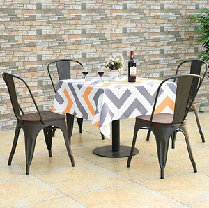 <span class=keywords><strong>Chaise</strong></span> de ferme de jardin extérieure de style industriel, chaises de salle à manger vintage rétro en métal Silla <span class=keywords><strong>Tolix</strong></span> Restaurant Cafe - Product Image 6