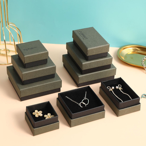 Biểu Tượng Tùy Chỉnh In Vòng Cổ Nhỏ Mặt Dây Chuyền Vòng Đeo Tay Hộp Đồ Trang Sức Bông Tai Vòng Lưu Trữ Đồ Trang Sức Hộp Cao cấp Thanh Lịch Hộp Giấy - Product Image 5