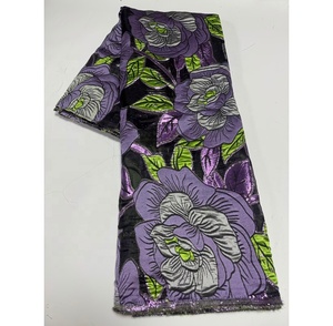 Gran Oferta: Última Colección al Por Mayor de Tela de Organza Bordada con Brocado Jacquard y Encaje para Fiestas de Mujeres Nigerianas (por Yardas) - Product Image 1