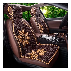 Cojín de refrigeración de cuentas de madera de calidad, funda protectora para asiento de <span class=keywords><strong>coche</strong></span>, cojín de asiento con cuentas de madera Natural, cojín de asiento de <span class=keywords><strong>coche</strong></span> de bambú fresco - Product Image 1