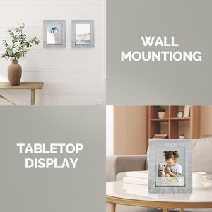 Cadre photo en verre suspendu A5 de 6 pouces, pour licence commerciale et certificat, en cristal, pour décoration de table - Vente en gros - Product Image 2