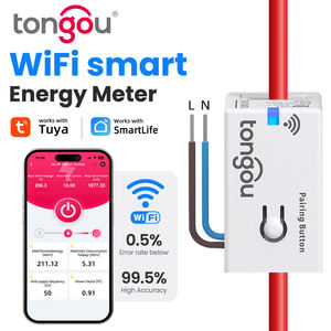เครื่องวัดพลังงานอัจฉริยะ TONGOU TO-Q-SA1 แบบ WiFi ขนาดเล็ก รองรับสายไฟคู่ 1-50A ตรวจสอบพลังงานแบบเรียลไทม์ วัสดุพลาสติก - Product Image 1