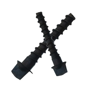4.8 di qualità personalizzata 8.8 ossido nero autofilettante a vite per <span class=keywords><strong>legno</strong></span> <span class=keywords><strong>punte</strong></span> a testa quadrata bullone binario M20 M22 chiusure a <span class=keywords><strong>punte</strong></span> ferroviarie - Product Image 4