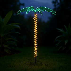 Lampes de jardin en forme de palmier 5 pieds 207 lumières 31V 6W Décoration extérieure élégante pour jardin - Product Image 2