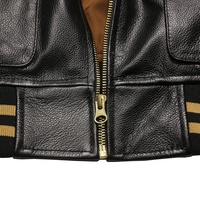 Uniforme de baseball personnalisé, manteaux décontractés en cuir véritable, veste en cuir de vachette brodée avec un tigre, vêtements pour hommes