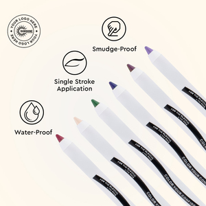 Lápiz delineador de ojos Kajal personalizable a prueba de agua para la aplicación de maquillaje de ojos - Product Image 5