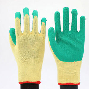Gants de travail de sécurité CITICITY en coton gris tricoté 10 jauges avec revêtement en latex noir froissé, protection des mains EPI - Product Image 3