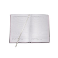 Servicio de Impresión de Diarios y Cuadernos en Blanco, Tamaño Personalizado, Tapa Dura de Tela, Borde Dorado, Diario A5 con Líneas, en Blanco