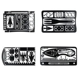 Business Giveaways EDC Souvenirs Gifts Metal Survival Camping Multitool Fishing Tool Card