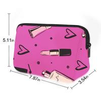 Nouvel arrivage de trousse de maquillage de voyage imperméable avec fermeture à glissière pour dames et filles à la mode vente en gros d'étui avec logo personnalisé