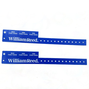 Customized Logo Promotional Vinyl Wristbands & Bracelet with Tab Tear Resistant