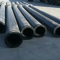 Pipa HDPE untuk Pengerukan Tahan Aus, Pipa Pembuangan Pasir dengan Sambungan Flens untuk Teknik Kelautan