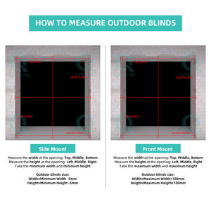 Stores motorisés anti-vent QINGYING pour patios, gazebos et portes de jardin - Product Image 5