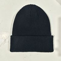 Gorro Liso Unisex, Gorros para Niñas, Gorro de Color Sólido con Estampado, Gorro Cálido Informal de Otoño, Gorro Personalizado de Punto Liso